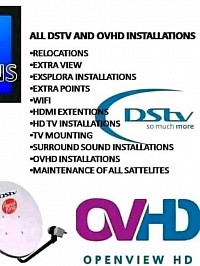 Get DStv Installations, Repairs, Relocations, Extraview and many more with Dishsat Installations